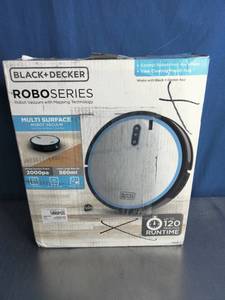 lot 19 image: BlackDecker ROBOSERIES Robot Vacuum with Mapping Technology