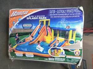 Banzai Inflatable Slide 'N Bounce Splash 3-Level Water Park
