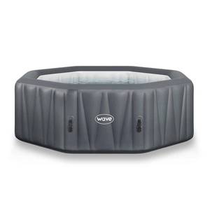 Wave Spas UK Aegean 6-Person Octagonal Inflatable Hot Tub Portable Spa