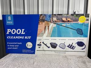 lot 78 image: Essential All-Season Professional Grade 8-Piece Pool Cleaning Kit
