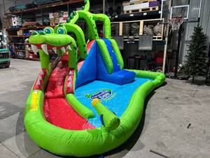 Crocodile Cave Adventure Water Slide Constant Air Pool