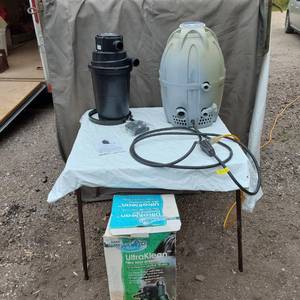 lot 46 image: NurseryPro UltraKlean Pond Filtration System with Pump - Untested