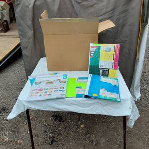lot 47 image: Foldmade and PenGear Office Supplies including Trapper Keeper, Laptop Document Sleeve, and Classroom Decorative Kits