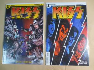 lot 16 image: 2 Dynamite #1 Kiss Comic Books 1st ...