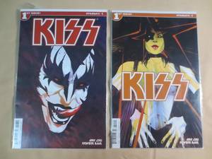 lot 18 image: 2 Dynamite #1 Kiss Comic Books 1st ...