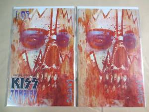 lot 63 image: 2 Dynamite 03 Kiss Zombies Comic Bo...
