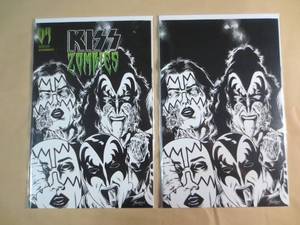 lot 73 image: 2 Dynamite 04 Kiss Zombies Comic Bo...