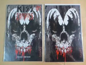 lot 79 image: 2 Dynamite 05 Kiss Zombies Comic Bo...