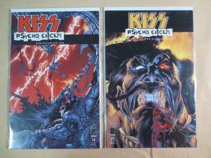 lot 103 image: Image 24 and 25 Kiss Psycho Circus ...