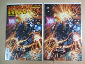 lot 129 image: 2 Dynamite #8 Cover A Kiss Comic Bo...