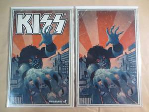 lot 130 image: 2 Dynamite #8 Kiss Comic Books Slee...