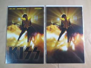 lot 131 image: 2 Dynamite #8 Kiss Comic Books Slee...