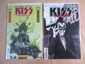 lot 189 image: Dynamite Covers C 04 and D #4 Kiss ...