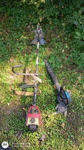 lot 15 image: Toro Brush Cutter and Worx Electric Leaf Blower, Both Working