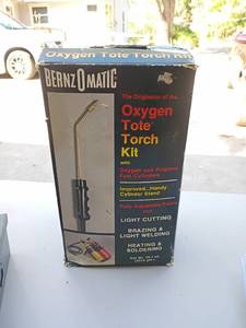lot 58 image: BernzOmatic Oxygen Tote Torch Kit for Brazing and Soldering