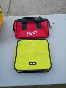 Milwaukee and Ryobi Soft Tool Bags Set