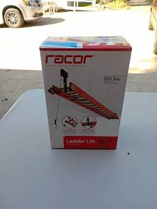 lot 66 image: Racor Ladder Lift Ceiling Storage System, 150 lb Capacity