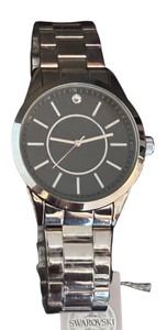 lot 30R image: K - Swarovski Mens Stainless Steel Watch with Crystal Accent