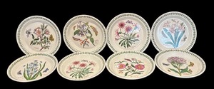 lot 36R image: L - Set of 8 Portmeirion The Botanic Garden Plates by Susan Williams-Ellis