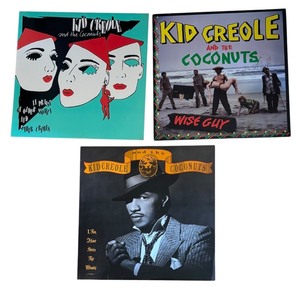 lot 131R image: LR - Set of 3 Kid Creole and the Coconuts Vinyl Record Albums