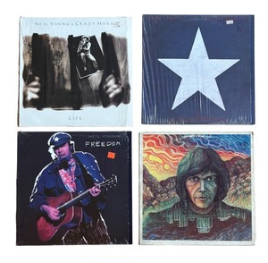 lot 188R image: R - Set of 4 Neil Young Vinyl Record Albums