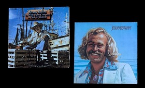 lot 229C image: R - Jimmy Buffett Vinyl Records Havana Daydreamin & A White Sport Coat and a Pink Crustacean