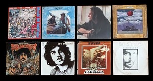 lot 243R image: R - Collection of 8 Vintage Rock Vinyl Records - Cat Stevens, ZZ Top, Frank Zappa, Joe Cocker and More