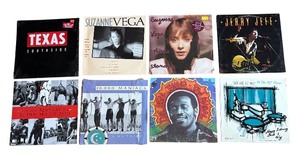 lot 244R image: R - Collection of 8 Vinyl Record Albums - Jerry Jeff Walker, Suzanne Vega, 10,000 Maniacs, Taj Mahal & More