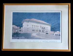 lot 250R image: LR - Cyril Farey Royal Institute of British Architects Print