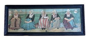 lot 253R image: LR - Chatting Hour Framed Print by Karl Verbruggen