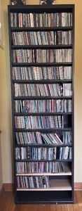 lot 305R image: U - Collection of Music CDs with CD Shelf