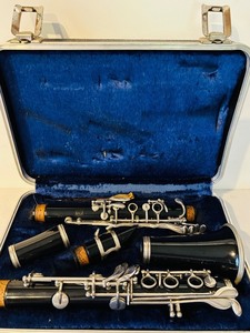lot 165C image: K - Clarinet with Hard Case and Silver-Plated Keys