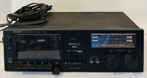 lot 177C image: LR - Sharp RT-10BK Stereo Cassette Deck Tape Player