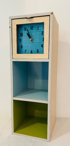 lot 202C image: K - Storage Shelf with Removable Clock 1