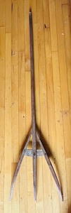 lot 208C image: LR - Vintage Wooden Hay or Pitch Fork 54 Inch