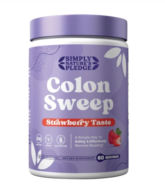 lot 272 image: Simply Natures Promise Colon Sweep Strawberry Powder 60 Servings EXP 102025