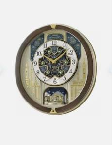 lot 168 image: NEW Seiko Limited Edition Melodies In Motion 2023 Musical Wall Clock (QXM399BRH)