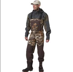 lot 222 image: NEW Caddis Mens Regular Realtree Max-5 1200 Gram Northern Guide Breathable Bootfoot Waders - Size 8