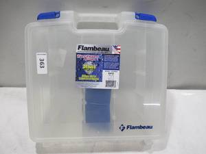 lot 363 image: NEW Flambeau Tuff Tainer - 15 Satchel - Clear