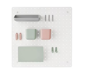lot 371 image: NEW Members Mark Pegboard Organizer, 12-Piece Set - WHITE