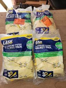 lot 39 image: 4 packs 100 tile leveling system