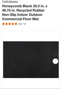 lot 63 image: 35x46 rubber floor mat