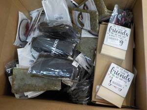 lot 65 image: Box of New Overstock from Amazon...
