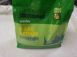 lot 102 image: 4.5 lb. Bag Sunday Bare Lawn Repair...