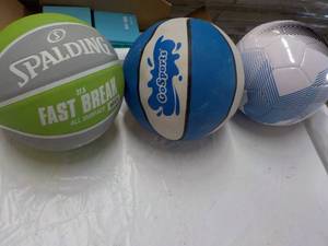 lot 142 image: 3 Sports Balls...