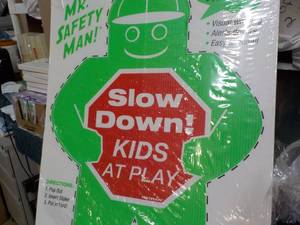 lot 155 image: Set of 2 Slow Signs...