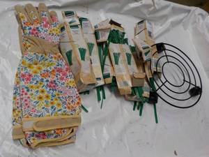 lot 183 image: Plantstand, Gloves and Garden Ties...