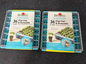 lot 6 image: 2 Burpee Superseed Seed Starting Trays