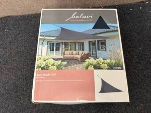 lot 11 image: Belavi Sun Shade Sail - Triangle Navy Blue