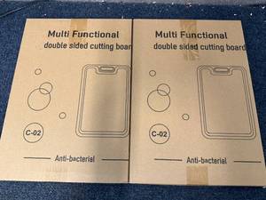 lot 21 image: 2 Souble Sided Cutting Boards